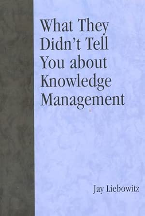 What They Didn't Tell You About Knowledge Management book cover