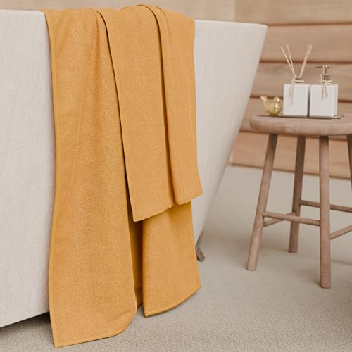 PETTI Artigiani Italiani - Badetücher aus 100% Baumwoll-Frottee, Handtuch-Set 2 + 2, 4 Stück 2 Handtücher und 2 Handtücher… – Ansicht 4