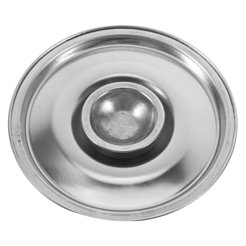 Mikikit Tapa Redonda Inoxidable para Mini Ollas Tapa de Repuesto para Calentadores de Comida para Cacerolas Pequeñas y Recipientes de Especias
