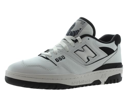New Balance BB550 Unisex Shoes Size 13, Color: Pure White/Black/White