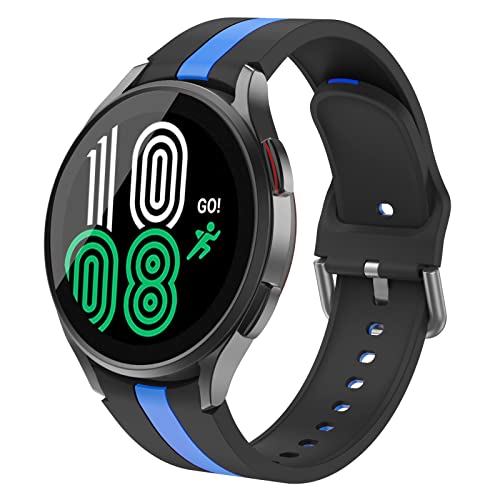 MYSNBKN 20mm Bracelet de Montre Compatible avec Samsung Galaxy Watch 4 Strap Watch 5 40mm 44mm / Watch 3 41mm / Active 2 40mm 44mm, Bracelet Sport pour Garmin Vivoactive 3 / Vivomove HR Cover