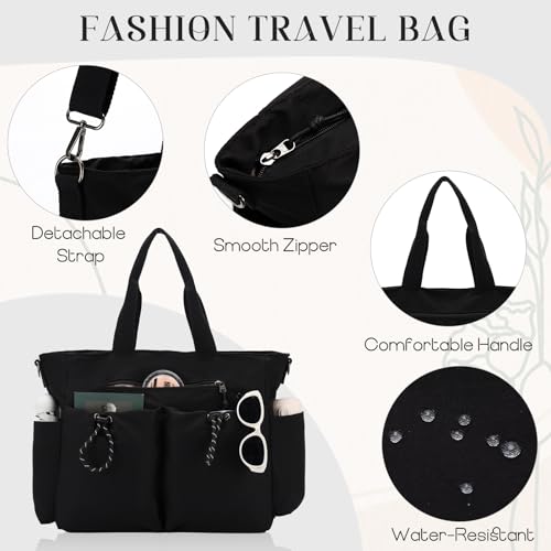 Image of VX VONXURY Tote Bag for Women - Multi Pocket Crossbody Work Handbag for Travel, Daily Use and Gym