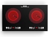 VBGK Placa Vitrocerámica 2 Fuegos, Integrada O Portátil