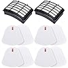 Replacement Filters for Shark Navigator Lift Away Deluxe Vacuum NV350 NV351 NV356E NV360 NV352 NV355 NV357 NV358 ZU503AMZ 4 Pre Felt 2 Hepa Filter Replace Parts XHF350 XFF350