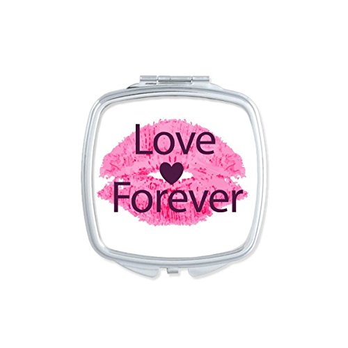 Día de San Valentín Rosa lip-shaped-based Love Forever imagen con corazón...