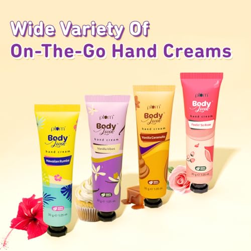Image of Plum BodyLovin' Vanilla Moisture & Glow Duo | Deep Nourishing Body Oil + Shea Butter Hand Cream | Soft Smooth Skin | Non-Greasy Vanilla Care | Body Oil 100ml + Hand Cream 30g