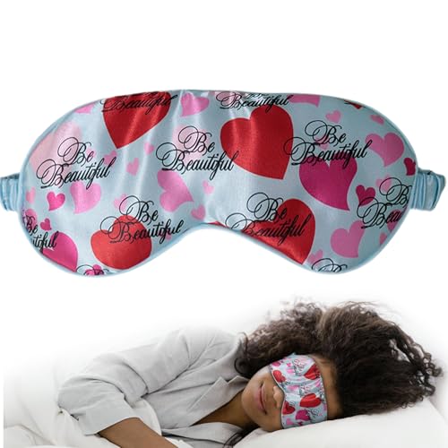 Image of Luxury Elastic Band Sleep Mask - Soft, Lightweight & Ultra Comfort-Perfect for Light Blocking Wake up Radiant-Blue