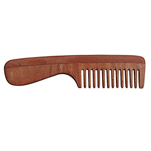 Image of Aairaa Hair Comb For Detangling Fine Tooth Wood Comb For Curly Hair Natural Wooden Neem Comb For Women