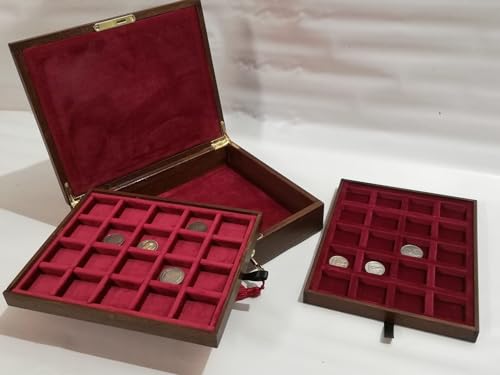 Caja para monedas de madera con 40 espacios miniatura 6
