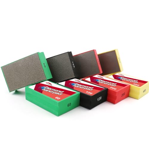 HOMESOM Diamond Hand Polishing Pads Electroplated Diamond Tools Pad Sanding Block for Grante MarbIe Stone Glass 400 Grit - Image 3