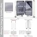 Imagen de Sea choice Maleta con Ruedas y Compartimento para Ordenador portátil Maleta de Mano Maleta rígida para Ordenador portátil Maleta de Viaje Puerto USB Cerradura TSA 4 Ruedas