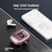 Bluetooth 5.4 Kopfhörer, HiFi Stereo Bass Kopfhörer Kabellos Bluetooth – Ansicht 7