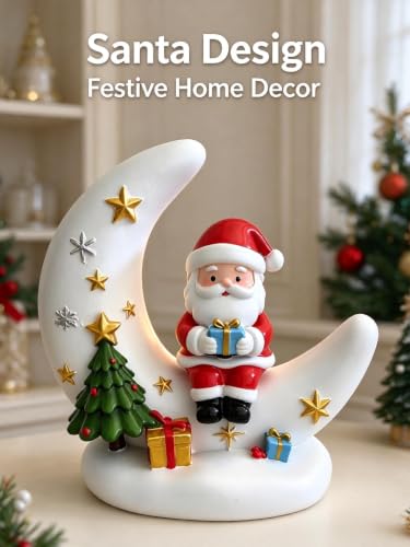 ChayWillow Christmas Santa Claus Moon LED Night Light USB Powered - image 5