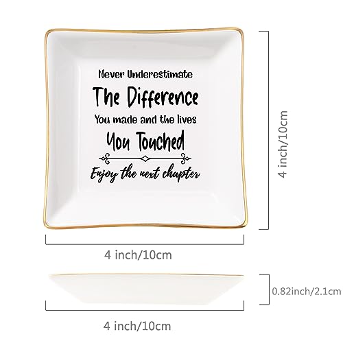 Spegiffu Retirement Gift for Woman Jewelry Dish for Coworker Teacher Nurse by Spegiffu - Used condition - Image 5