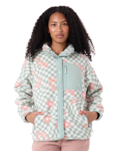Amazon.com: Roxy Women's Axel Bonded Sherpa Jacket – Oversized