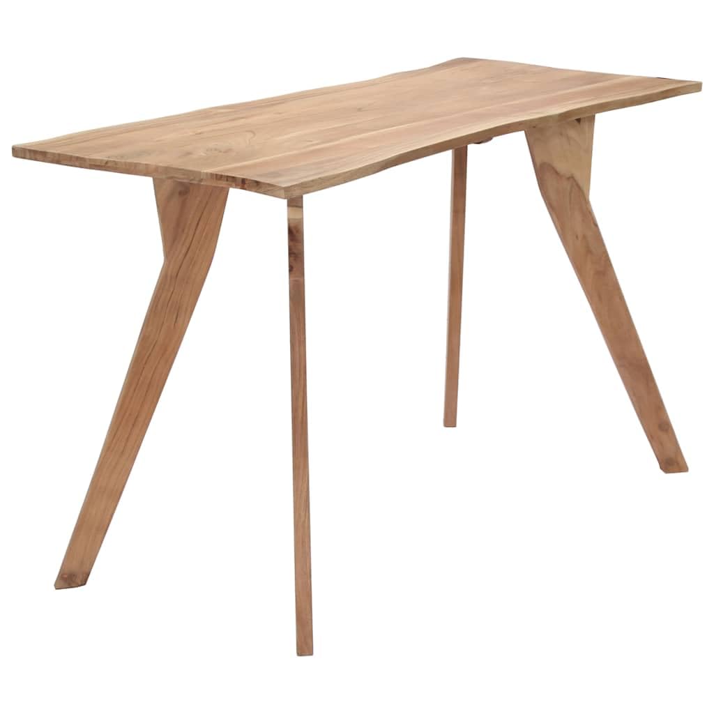 Tavolo da pranzo 120 x 58 x 76 cm in legno di acacia massiccio con design