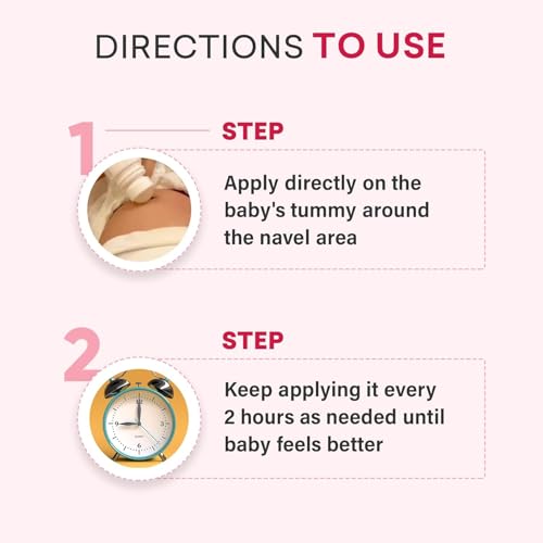 Image of Babyorgano Hing Roll On Effective Quick Relief Tummy Roll On for New Born Kids Colic, Indigestion & Gas Relief with Organic Ginger & Hing Oil Ayurvedic 40ml / 1.35 fl oz Pack of 2