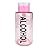 10oz Pink with Word Imprint Push Down Pump Dispenser Empty Refillerable Bottle with Flip Top Cap - for Nail Polish, Travel, Cosmetics Packaging