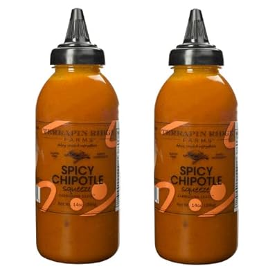 Terrapin Ridge Farms Gourmet Spicy Chipotle Garnishing Sauce - Two 14 Ounce Squeeze Bottles