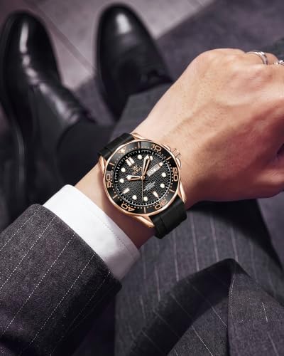 Image of OLEVS Watches for Men Luxury Dress Wirst Watch 42MM | Large Dial,tainless Steel,Waterproof,Luminous,Watch Gift