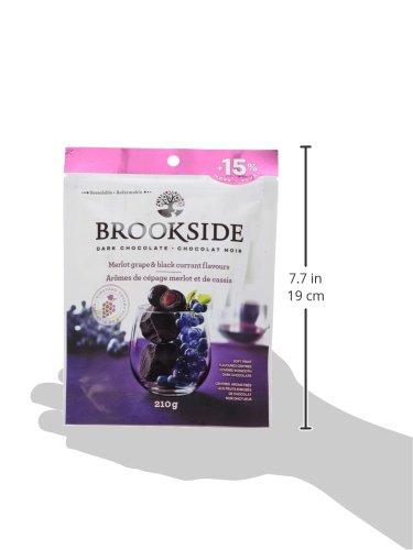 BROOKSIDE Valentine's Day Dark Chocolate, Merlot Grape and Black Currant, 235 Gram