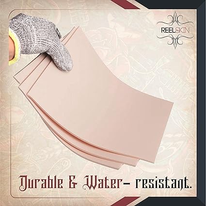 Best Fake Skin by REEL SKIN A4 (Pack of 3) Premium Silicone Tattoo Practice Skins Double-Sided, 2.5mm Thick, Realistic Texture Ideal for Beginners & Professional Tattoo Artists (Reel Skin) - Image 3