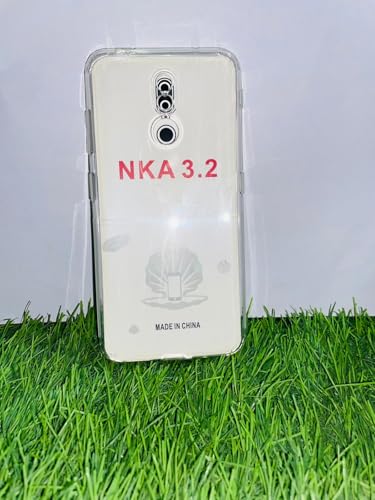Image of COVERBLACK Soft Rubber Back Cover Compatible Model for Nokia TA-1156 / Nokia 3.2 - Transparent
