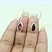 Natural Top Quality Red Garnet Gemstone 925 Sterling Silver Red Stone Handmade Dangle Earrings Jewelry Gift for Women