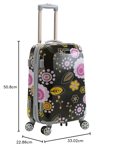 Image of Rockland Vision Hardside Spinner Wheel Luggage, Pucci, Carry-On 20-Inch, Vision Hardside Spinner Wheel Luggage