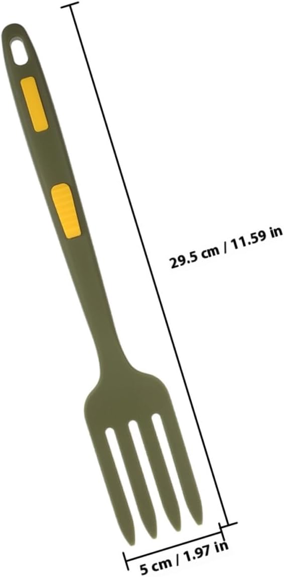 VALICLUD Multi-function Silicone Pasta Forks 2pcs Set Kitchen Dinner Forks Reusable Wear-resistant Household Salad Portable Cooking Utensils for Home and Travel