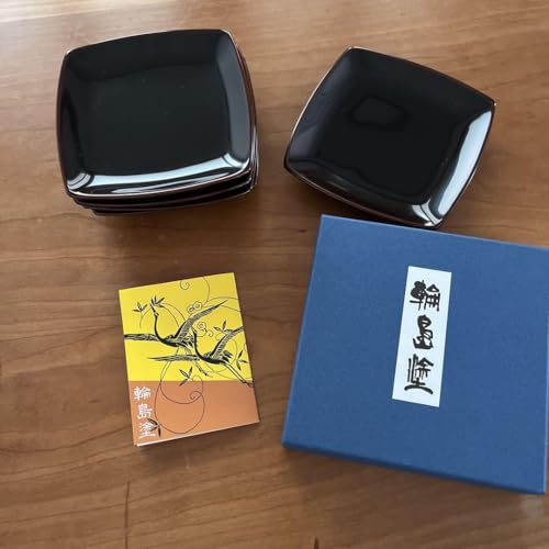 送料込★輪島塩安漆器製 24.5㎝平丸皿 1枚【陶器食器 未使用中古品】D15 宮内庁御用達 漆器 山田平安堂】丸皿 砂霞 | 漆器 山田平安堂