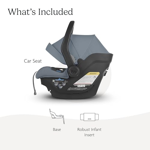Image of UPPAbaby Mesa Max Infant Car Seat /Base with Load Leg and Robust Infant Insert Included /Innovative Safety Features + Simple Installation /Direct Stroller Attachment /Gregory (Blue Melange)