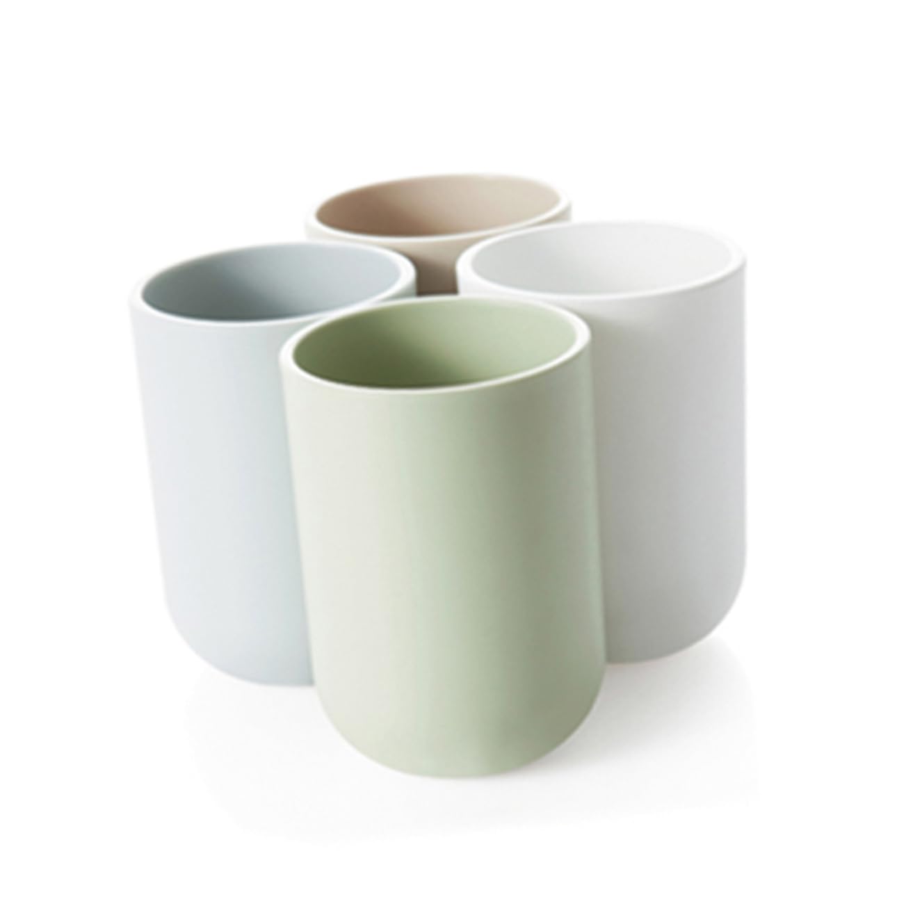 FONDOTIN Pp Tooth Mug Tumbler Cup Japanese Style Bathroom Cup Reusable Toothbrush Holder for Home Design Multi-use for Beverages Easy to Clean for Washrooms