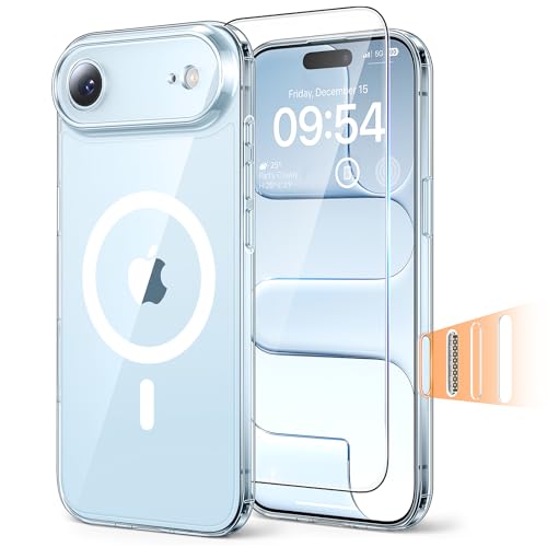 TAURI fĂĽr iPhone Air HĂĽlle 6,5" mit Schutzfolie - Durchsichtig