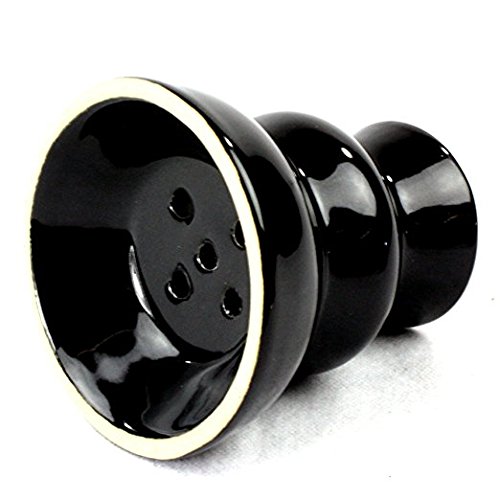 Gstar Deluxe Series: 20" 2 Hose Hookah Complete Set W/Travel Case - Mosaic Tile Art Glass Vase (Black) #TOP3