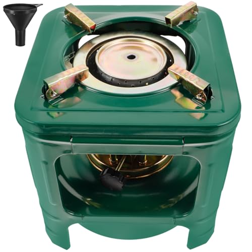 FONDOTIN 1 juego de estufa de queroseno portátil duradera para exteriores, para camping, picnic, fácil de usar, ligero, conveniente para cocinar al aire libre