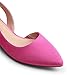 DREAM PAIRS Womens Slingback Kitten Low Block Heels Closed Pointed Toe Ankle Strap Elegant Dressy Pumps Wedding Party Dress Shoes for Women,Size 9,Pink,DWUMPU2503