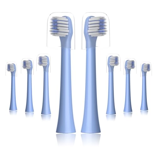 Whuppsi Replacement Heads Fit Colgate Hum Electric Toothbrush Blue 8Pcs