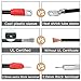 Glyantyu （4 Gauge UL） Golf Cart Battery Cable Kit for Club Car DS 1995-Up 48 Volt (Set of 5)