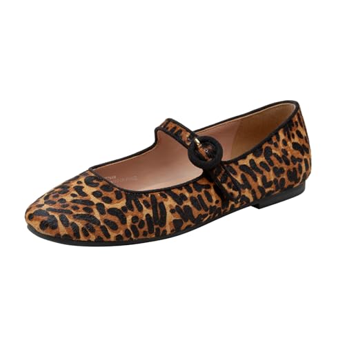 Linea Paolo - Marley - Womens Nappa Leather Or Patent Mary Jane Ballet Flats