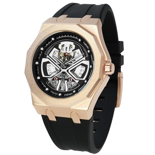 Montre squelette quartz homme étanche acier inoxydable BARAMON sport