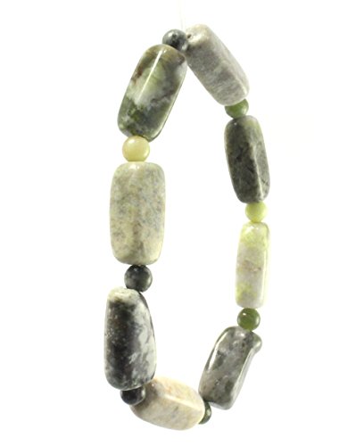 Connemara Marble Beads Message Bracelet Green Stone Beads Gift Birthday Present - Main Image