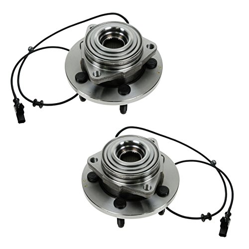 Image of TRQ 2 Piece Front Wheel Bearing & Hub Assembly Set Compatible with 2004-2005 Dodge Durango