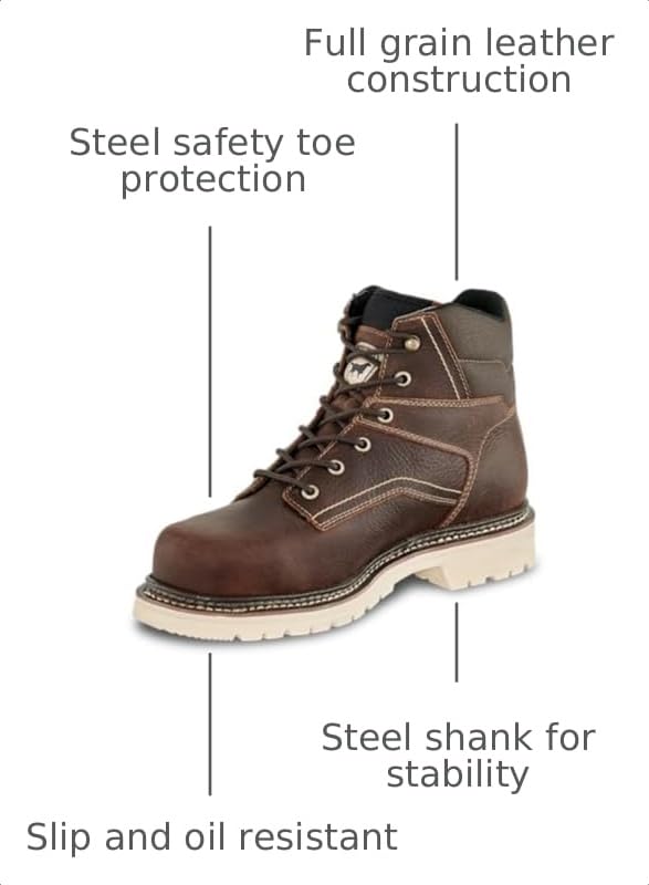 Image of Irish Setter Kittson 6 inch Mens Steel Toe Work Boot