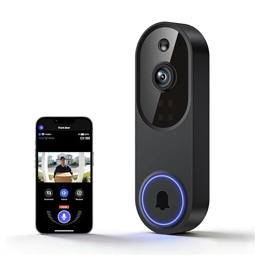 Lunelyx 1080P Wireless Video Doorbell Camera, Outdoor Surveillance Cameras, FHD Live View, Cloud Storage, AI Human Detection, Instant Alert, Night Vision, Two Way Audio, 2.4G WiFi Only