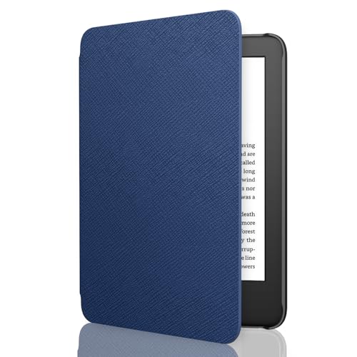 Image of MoKo Case for 6 inch All-New Kindle (11th Generation-2022 Release), Light Shell Cover with Auto Wake /Sleep for Kindle 11 2022 E-Reader, Indigo