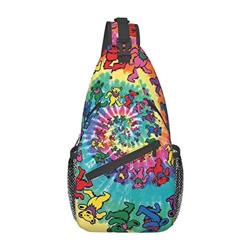 Sac de poitrine avec motif ours dansant original et décontracté