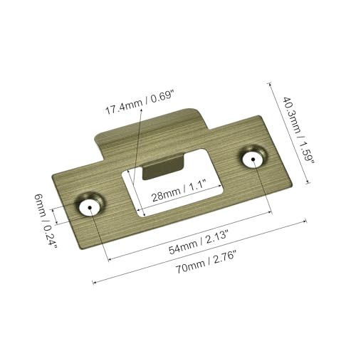 Placa de bloqueo de acero inoxidable de 70 mm que refuerza la jamba de puerta 3