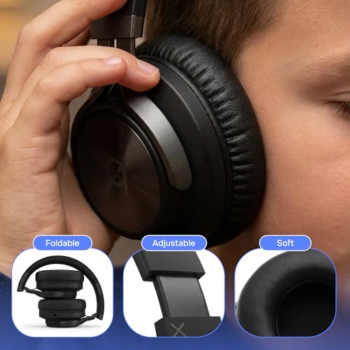 Image of ARTIX Wireless Headphones for Kids Bluetooth Headphones for School (Black)