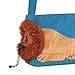 Dualoai Stylish Pet Carrier Canvas Tote Bag for Small Pets, Blue S